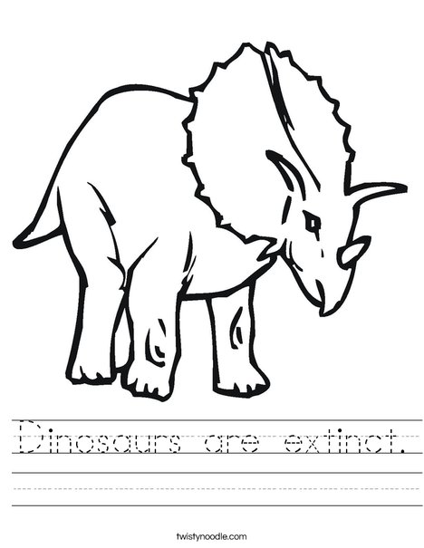 Dinosaurs are extinct Worksheet - Twisty Noodle