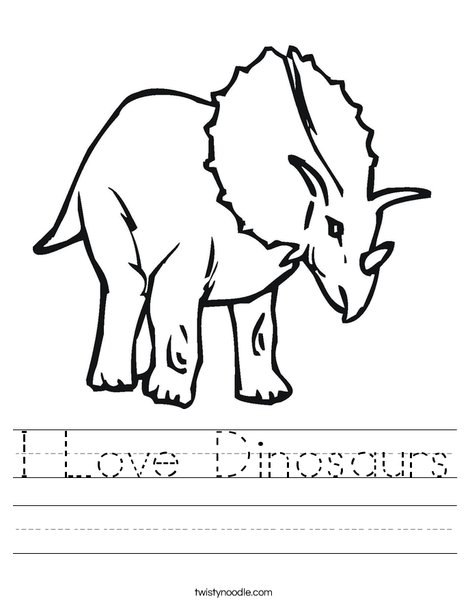 Dinosaur Worksheet