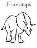 Triceratops Coloring Page