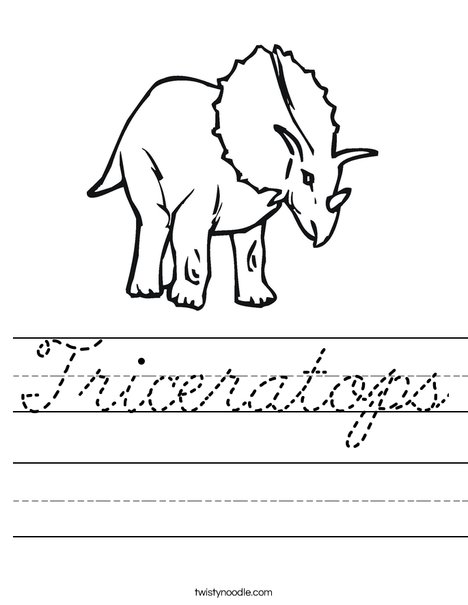 Dinosaur Worksheet