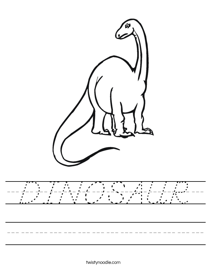 DINOSAUR Worksheet