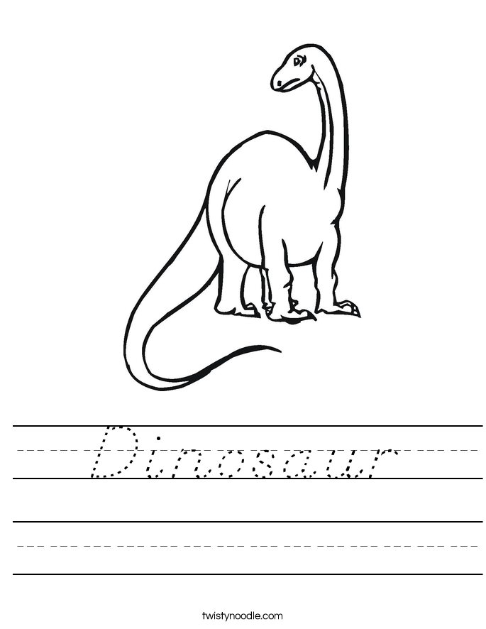 Dinosaur Worksheet