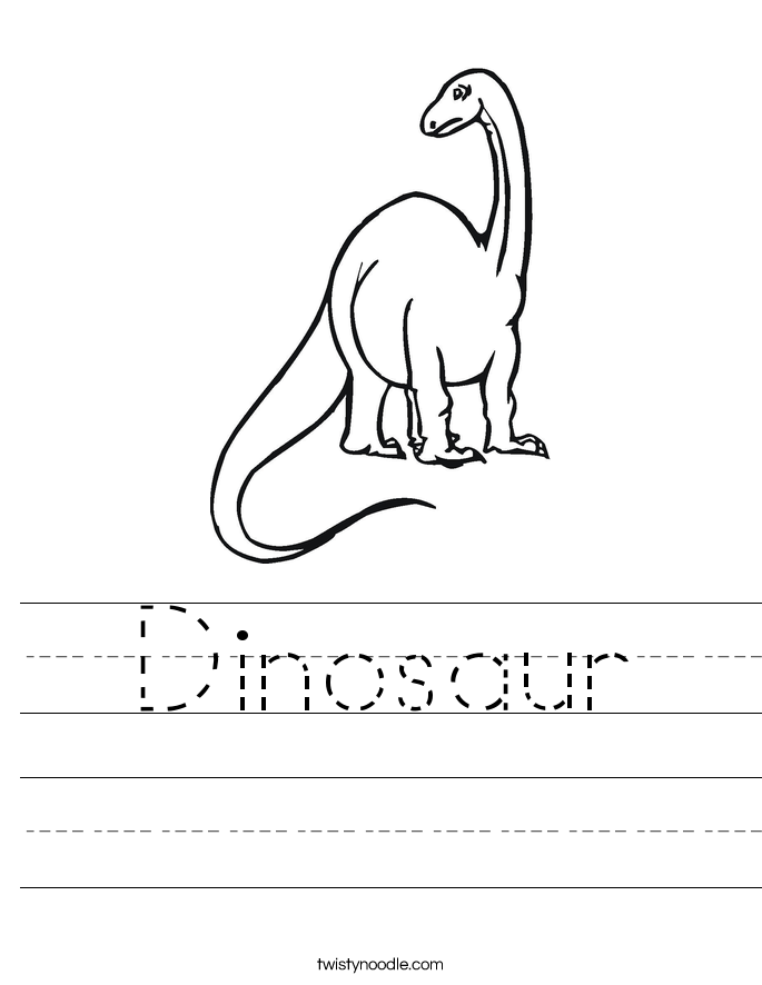 Dinosaur Worksheet