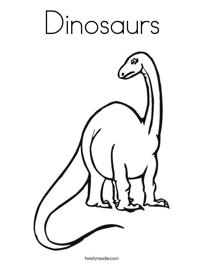 Dinosaurs Coloring Page