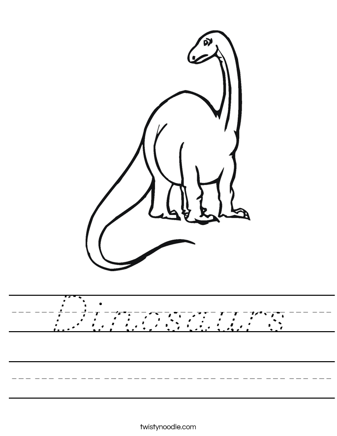 Dinosaurs Worksheet