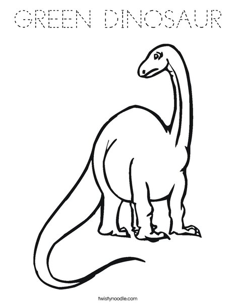 Tall Dinosaur Coloring Page