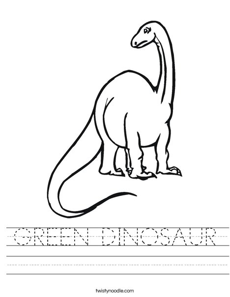 Tall Dinosaur Worksheet
