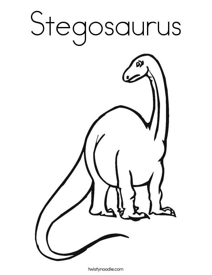Stegosaurus Coloring Page