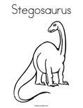 Stegosaurus Coloring Page