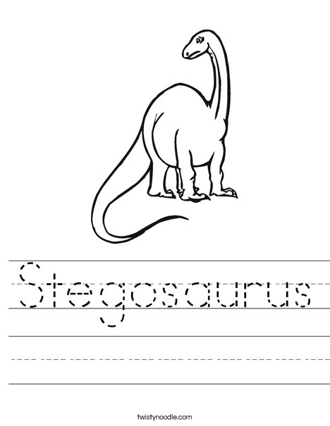 Tall Dinosaur Worksheet