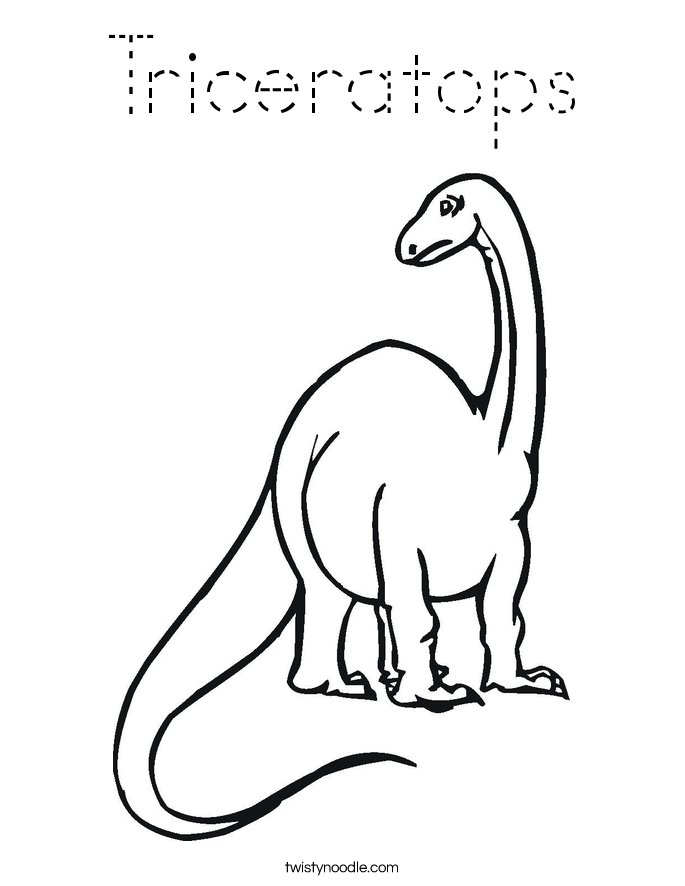 Triceratops Coloring Page