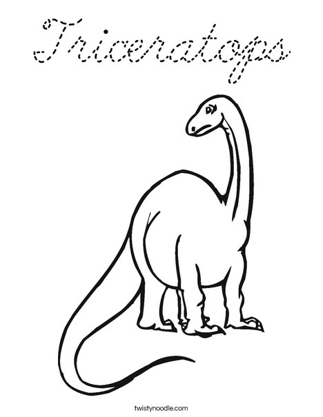 Tall Dinosaur Coloring Page