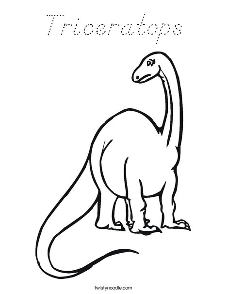 Tall Dinosaur Coloring Page