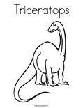 Triceratops Coloring Page