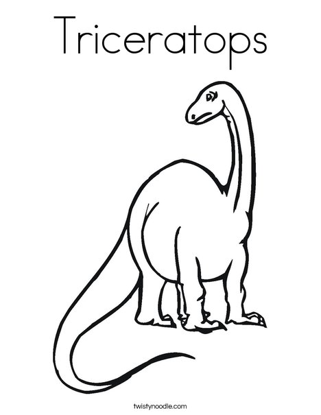 Tall Dinosaur Coloring Page