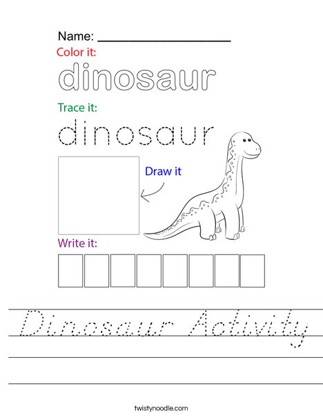 Dinosaur Activity Worksheet