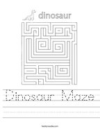 Dinosaur Worksheets Twisty Noodle