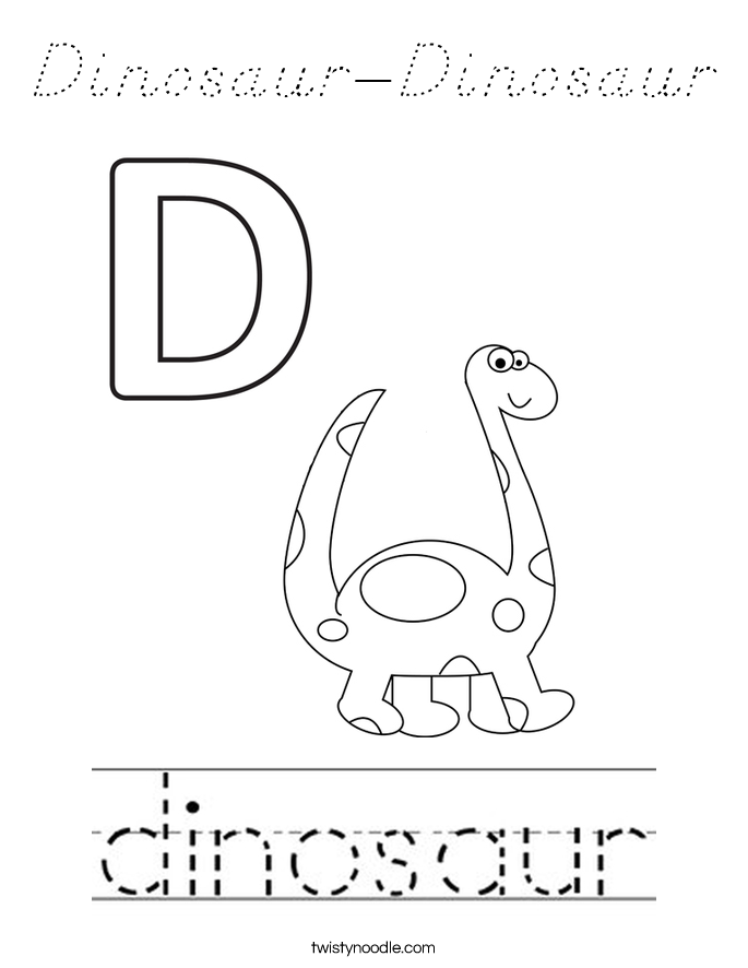 Dinosaur-Dinosaur Coloring Page