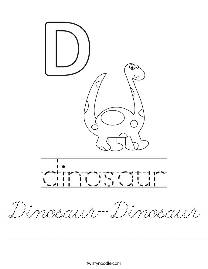 Dinosaur-Dinosaur Worksheet