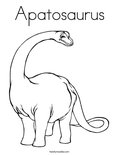 Download Apatosaurus Worksheet - D'Nealian - Twisty Noodle