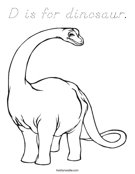 Apatosaurus Coloring Page