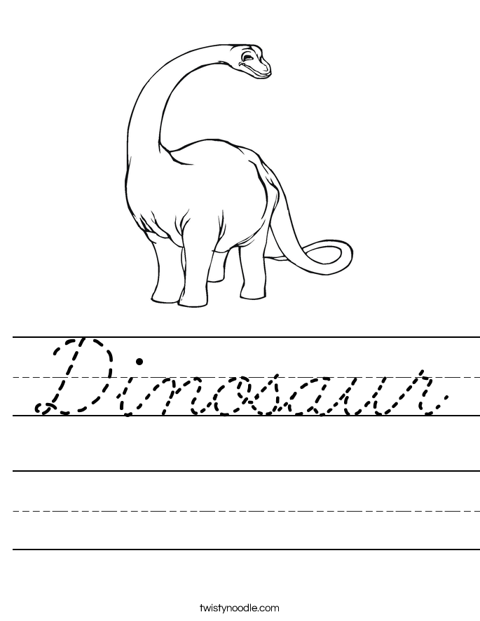 Dinosaur Worksheet