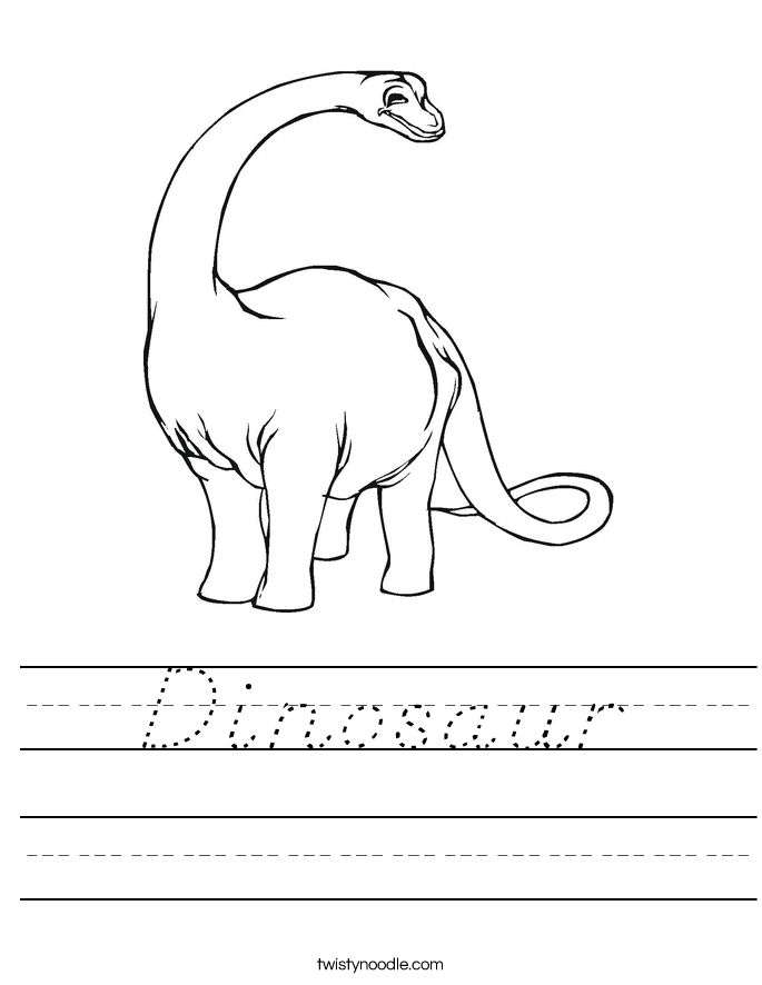 Dinosaur Worksheet