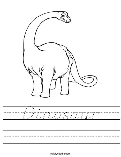 Apatosaurus Worksheet