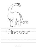 Dinosaur Worksheet