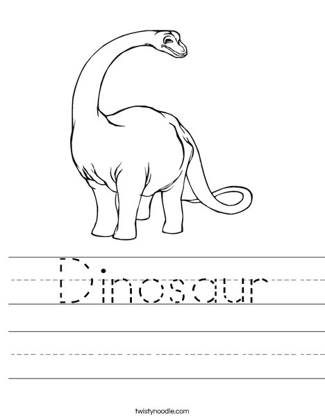 Apatosaurus Worksheet