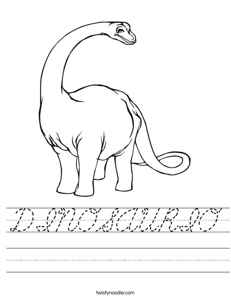 Apatosaurus Worksheet