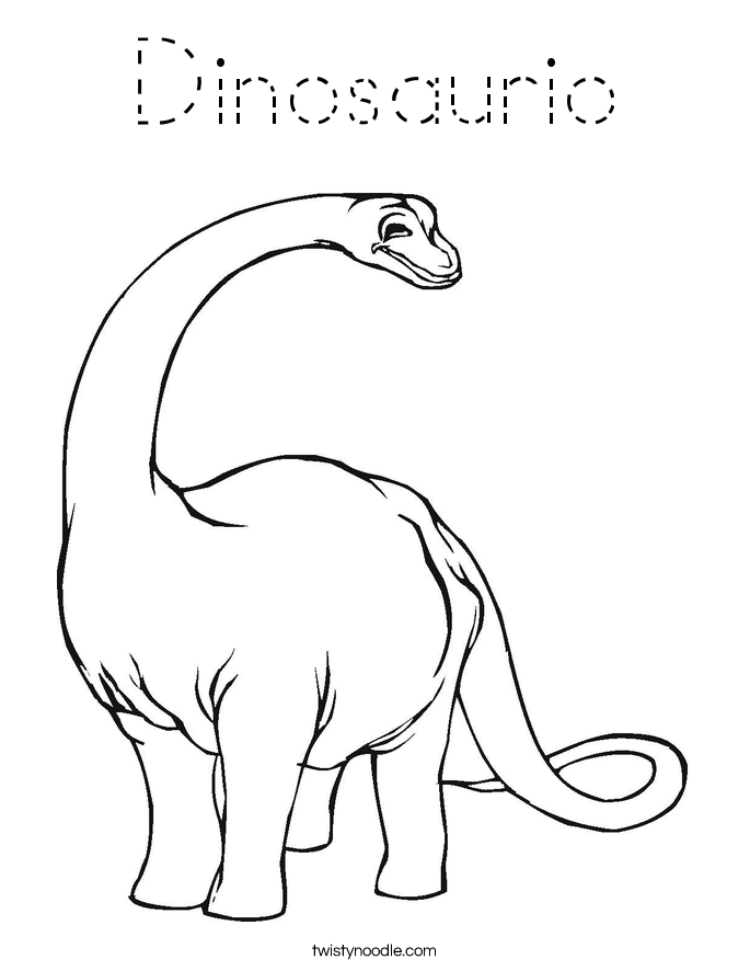 Dinosaurio Coloring Page