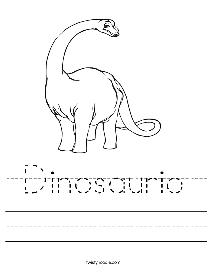 Dinosaurio Worksheet