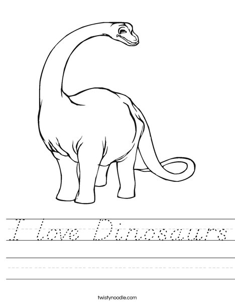 Apatosaurus Worksheet