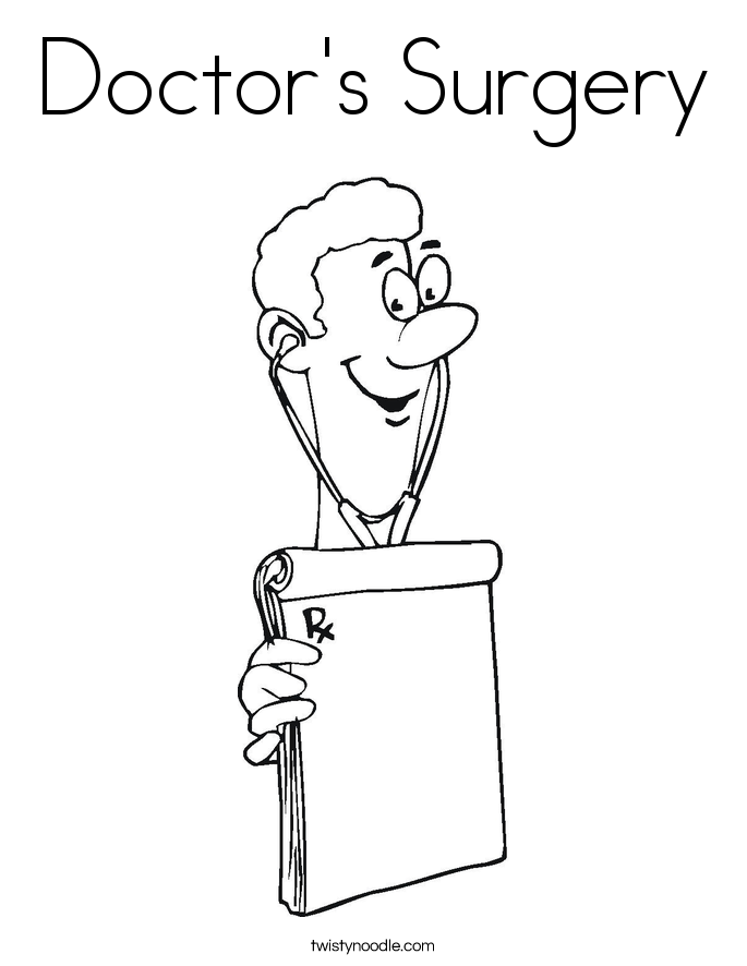 Doctor's Surgery Coloring Page