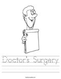 Doctor's Surgery Worksheet