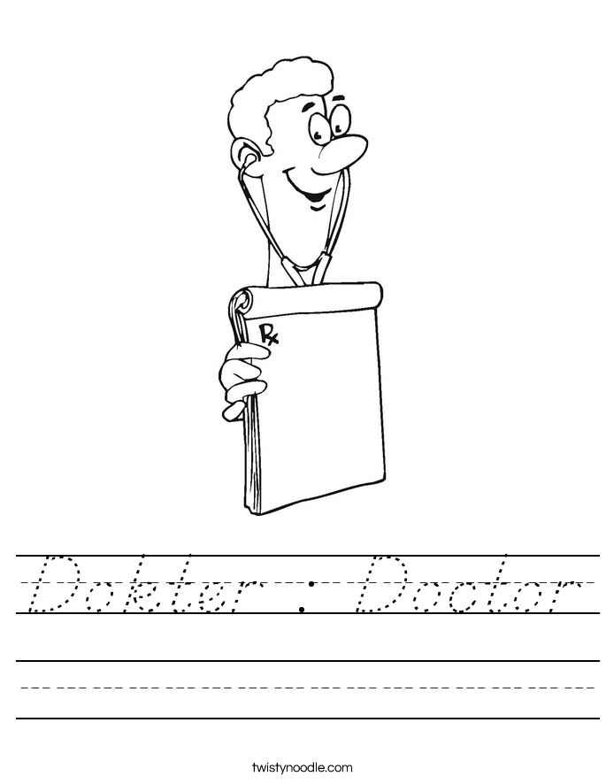 Dokter : Doctor Worksheet