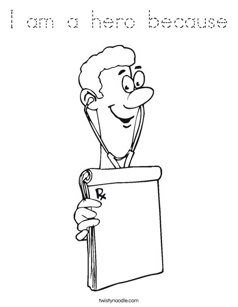 Doctor Coloring Page
