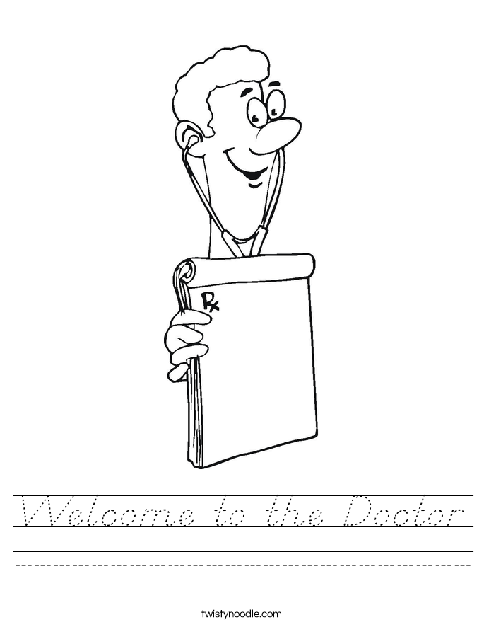 Welcome to the Doctor Worksheet