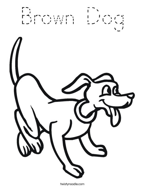 Playful Dog Coloring Page