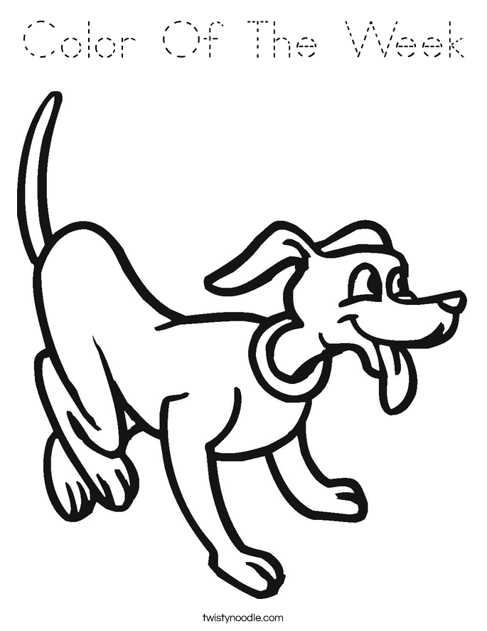 Color Of The Week Coloring Page