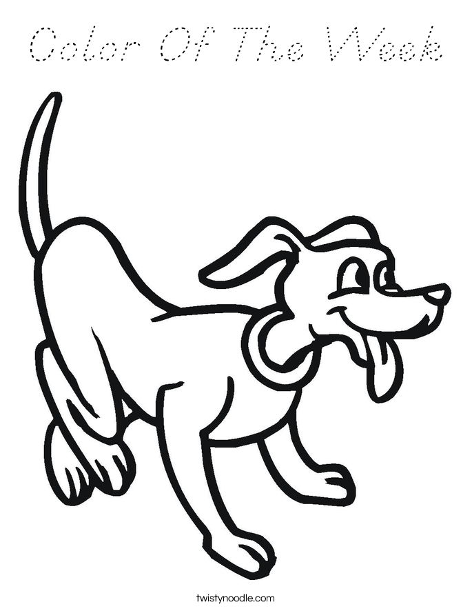 Color Of The Week Coloring Page