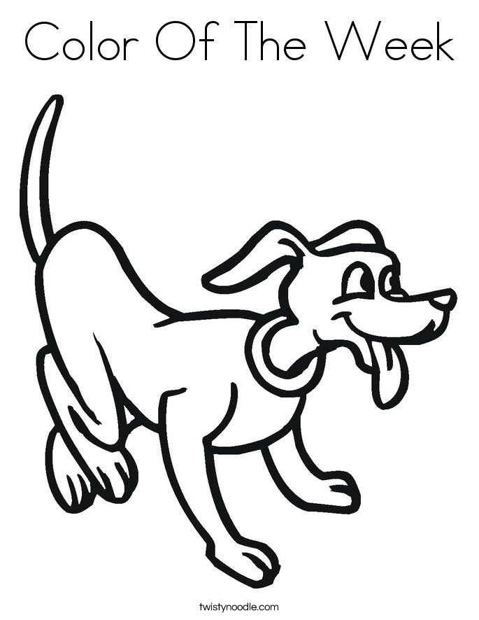 Color Of The Week Coloring Page