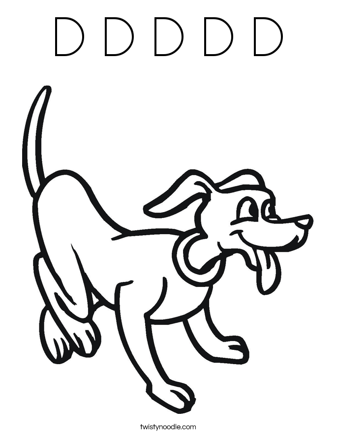 D D D D D Coloring Page