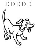 D D D D D Coloring Page