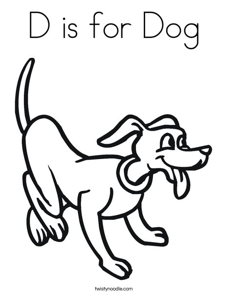 Playful Dog Coloring Page