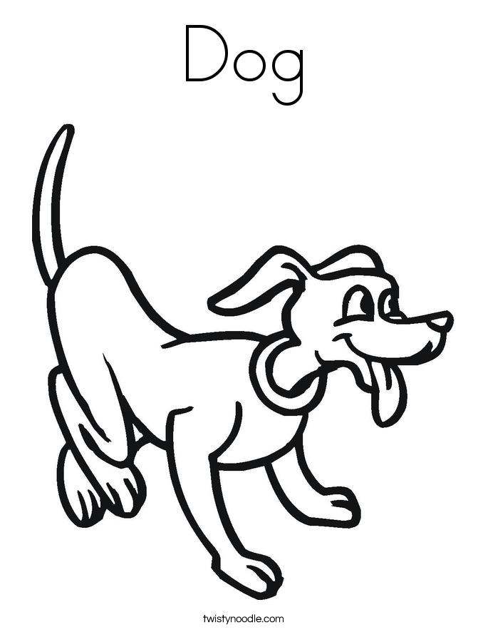 Dog Coloring Page