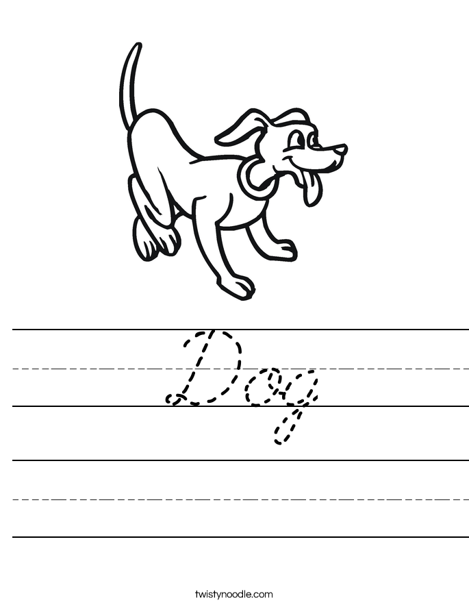 Dog Worksheet