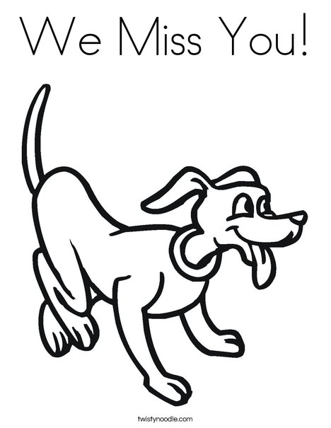 Playful Dog Coloring Page