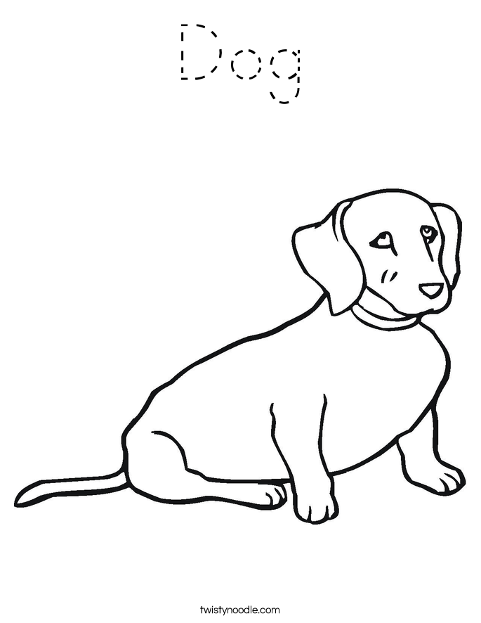 Dog Coloring Page